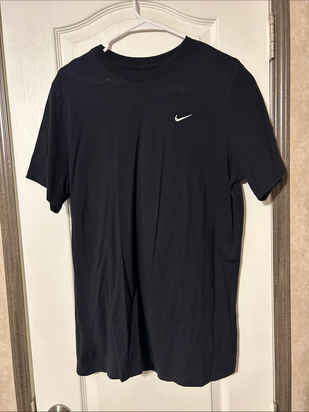 Nike Black Short Sleeve Tee with White Swoosh